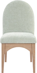 Waldorf - Chenille Dining Side Chair With Natural Legs
