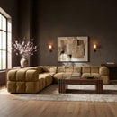 Orin - Velvet 5 Piece Modular Corner Sectional