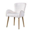 Qwin - Side Chair (Set of 2) - Beige Boucle & Oak