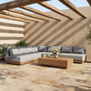 Solace - Olefin Performance Fabric 4 Piece Outdoor Patio Modular Sectional