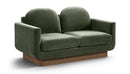 Diviento - Velvet Performance Fabric Upholstered Loveseat