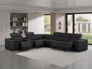 2679 - 7-Piece L-Shaped Power Reclining Sectional In Genuine Leather (4 Recliners)