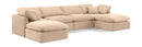 Indulge - Velvet 6 Piece Modular Double Chaise Sectional
