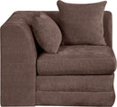 Stellar - Chenille Fabric Upholstered Modular Corner Chair