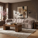 Orin - Velvet Performance Fabric Upholstered 3 Piece Modular Sofa