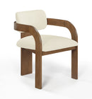 Cedra - Velvet Performance Fabric Upholstered Dining Chair (Set of 2) - Brown Frame