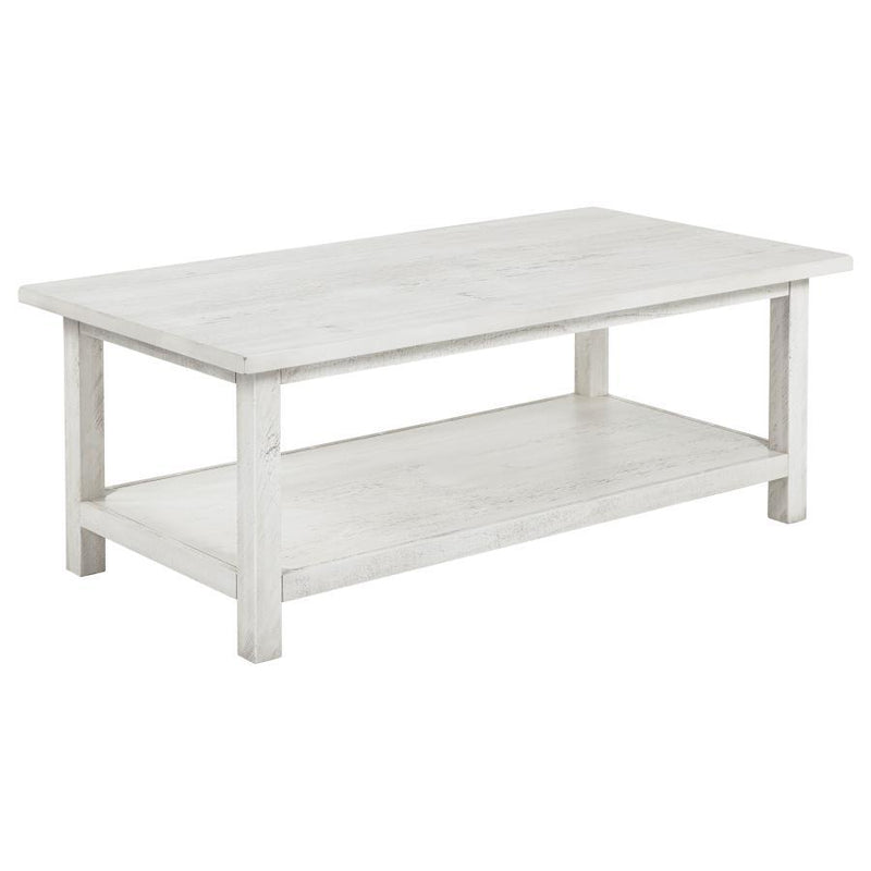 Payne - Wood Coffee Table with Shelf