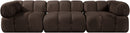 Orin - Velvet Performance Fabric Upholstered 3 Piece Modular Sofa