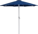 Fiji - Aluminum Patio Umbrella With Round Black And White Base