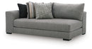 Creston Heights - LAF Corner Chaise - Smolder
