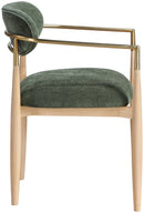 Riccio - Fabric Dining Arm Chair (Set of 2) - Natural Frame