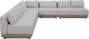Solace - Olefin 5 Piece Outdoor Patio Modular Sectional
