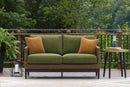 Horizon Hall - Loveseat With Cushion - Brown / Green