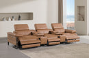 1246 - Modular Power Triple Reclining Dual Console Sofa With Power Reclining Headrests