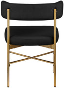 Rivage - Durable Dining Chair With Gold Frame (Set of 2)