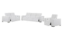 1208 - Leather Reclining Set (Sofa, Loveseat & Chair With 6 Power Recliners)