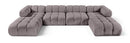 Orin - Velvet 6 Piece Modular Double Chaise Sectional