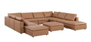 1100 - Top-Grain Italian Leather 11-Piece Sectional With Chaise