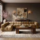 Orin - Velvet 5 Piece Modular Sectional