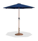 Fiji - Aluminum Patio Umbrella With Round Teak Base