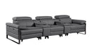1246 - Modular Power Triple Reclining Dual Console Sofa With Power Reclining Headrests