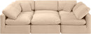 Indulge - Velvet 6 Piece Modular Sectional