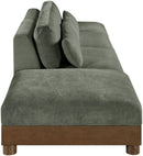 Turin - Chenille Fabric Upholstered Modular Sectional - Green