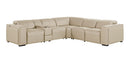 1224 - 6-Piece L-Shaped Sectional Sofa In With 3 Power Recliners & Power Headrests
