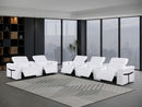 1126 - 8-Piece Modular Power Reclining Sofa & Loveseat Set In With 5 Power Recliners & Power Headrests