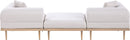 Laguna - 3 Piece 106.5" Outdoor Patio Modular Sofa With Backless Seat