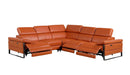 1246 - 5-Piece L-Shaped Modular Power Reclining Sectional With Power Headrests