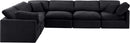 Indulge - Velvet 6 Piece Modular Corner Sectional