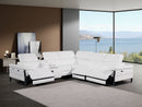1246 - 6-Piece L-Shaped Modular Power Reclining Sectional With 3 Power Recliners And Power Headrests