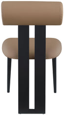 Dario - Faux Leather Dining Chair With Black Frame (Set of 2)