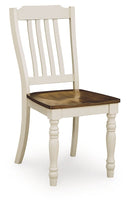 Wirloni - Dining Room Side Chair (Set of 2) - Antique White / Brown