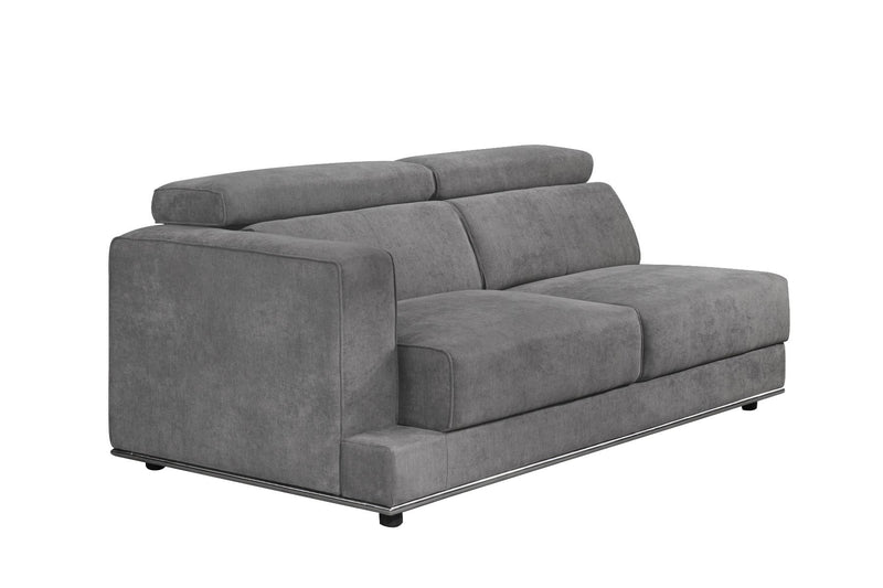 Alwin - Modular Lf Sofa - Dark Gray Fabric