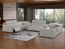 1208 - 10 Piece U Shaped Leather Sectional With 4 Power Recliners & Power Headrest