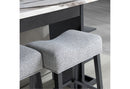 D3232 - 3 Piece Living Room Set (Console Sofa Table & 2 Stools) - Light Gray