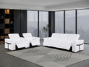 1126 - 6-Piece Modular Power Reclining Sofa And Console Loveseat Set In With 5 Power Recliners & Power Headrests