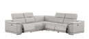 2679 - 5-Piece L-Shaped Power Reclining Sectional In Genuine Leather (3 Recliners)