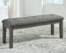 Hallanden - Large UPH Dining Room Bench - Black / Gray