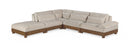 Turin - Chenille Fabric Upholstered Modular Sectional - Taupe