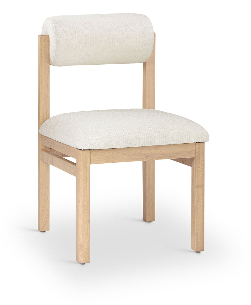 Roundhill - Fabric Dining Chair (Set of 2) - Natural Frame