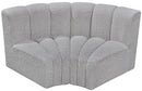 Arc - Boucle Fabric 2 Piece Modular Sofa