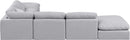 Indulge - Linen 6 Piece Modular Armless Sectional