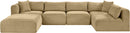 Shaggy - 6 Piece Modular U-Shaped Sectional