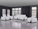 1208 - Modular Leather Set With 5 Power Recliners & Power Headrests