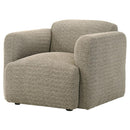 Dorset - Fabric Upholstered Round Track Arm Accent Chair