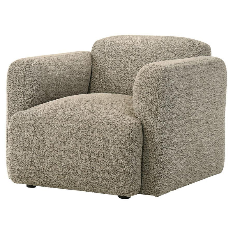 Dorset - Fabric Upholstered Round Track Arm Accent Chair