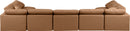 Indulge - Faux Leather 7 Piece Modular U-Shaped Sectional